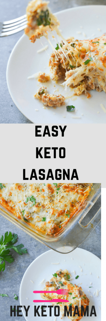 Easy Keto Lasagna - Hey Keto Mama