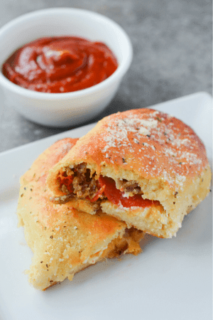 Keto Fathead Pizza Pockets - Hey Keto Mama