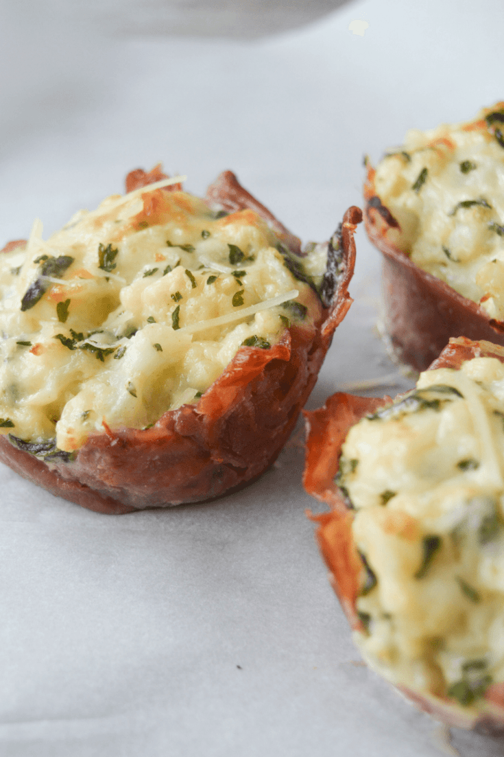 Keto Three Cheese Cauliflower Mac and Cheese Cups