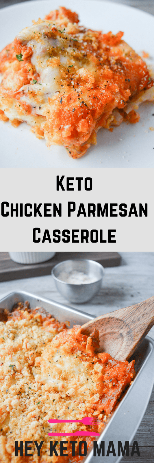 Keto Chicken Parmesan Casserole - Hey Keto Mama