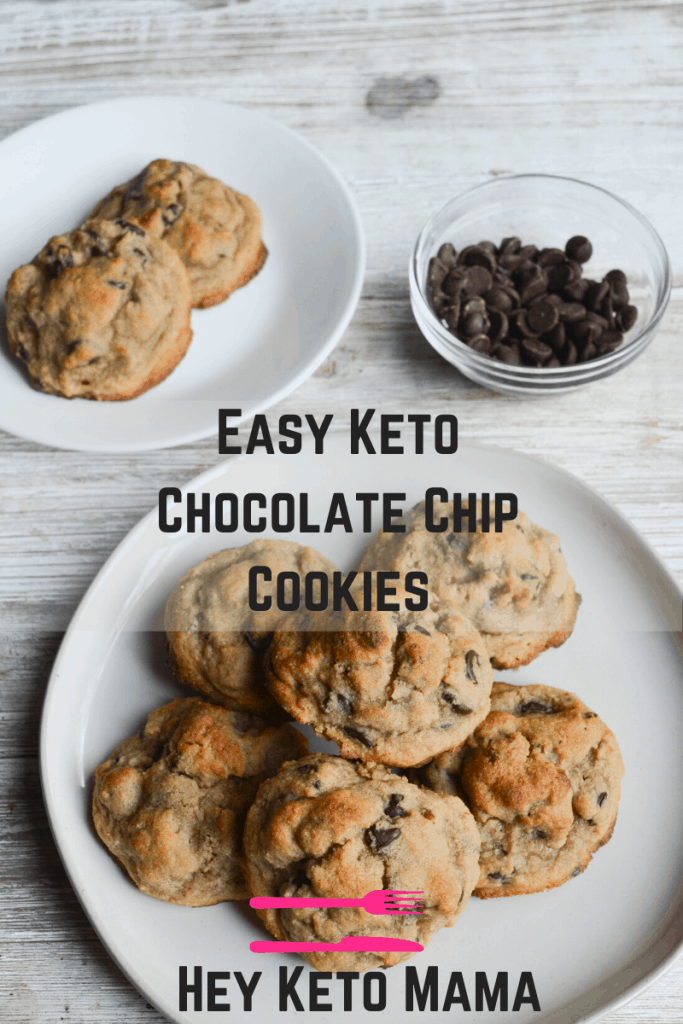 Easy Keto Chocolate Chip Cookies - Hey Keto Mama